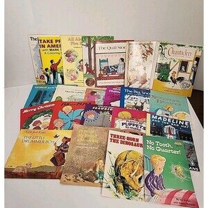 Vintage Kids Books Lot of 40 Scholastic, Troll Classics Reading Record Assorted